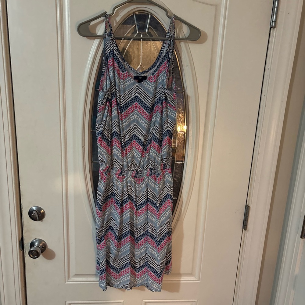 GAP Blue and Pink Patterned Dress